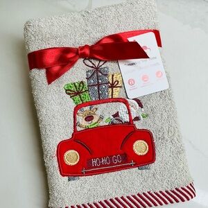 Kitchen Hand Towels Christmas HO-HO GO Dish Towels Bar Towels 18” X 25” New